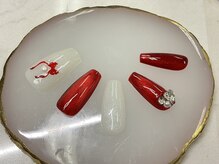 クイーンズネイル(Queeens nail)/ワンホン　リボン　定額