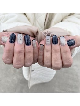 サロン シュシュ(salon chouchou)/チェックネイル