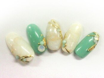 クリスタルネイル ボンベルタ橘店(CRYSTAL NAIL)/大理石風ネイル
