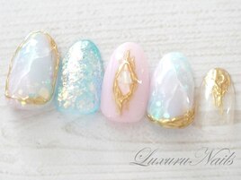 押し花＊くすみニュアンス
