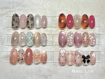 ロア(LOA)の写真/シンプル~季節に合わせたデザインまで毎月変わる定額デザイン☆カラー変更OK◎初回オフ無料♪