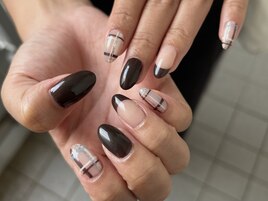 チェックネイル　担当:kana