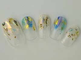 塗りかけグラデ