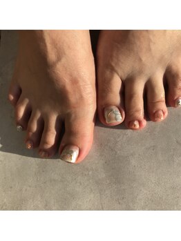 ネイルデコ(nail DECO)/フット 定額 ニュアンスプラス