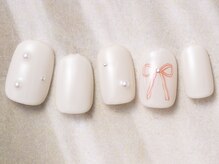 アイネイルズ 天神今泉店(I-nails)/【Kotone.n】ぷくぷくリボン