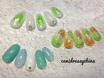 キャンアイドレッシー 海老名/定額ネイル　ゴールド