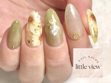 リトルビュー(little view)/・ひまわりネイル ¥11980