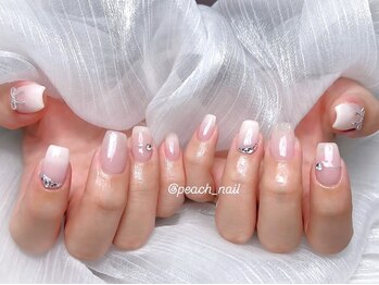 ピーチネイル 西日暮里(Peach Nail)の写真/【特殊フレンチ¥5480～】オフィスネイルにぴったりな個性派フレンチが多数★自爪に優しいフィルイン対応店