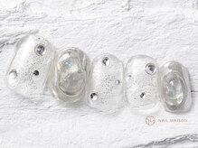 ネイルメゾン 渋谷店(NAIL MAISON)/ぷっくりクリアストーン¥4800