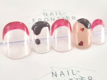ネイルフロンティア 吉祥寺(NAIL FRONTIER)/Fバレンタインフレンチ8980円~