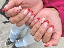 赤フレンチ×ハート