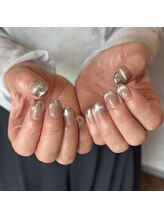 エムウィッシュ 太田川駅前店(M.wish)/ミラー×マグネットネイル