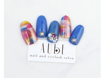 オーブ(AUBE)/3月マンスリーネイル9900円