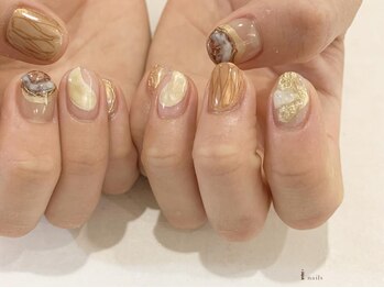 アイネイルズ 渋谷店(I nails)/【Saki.o】インクニュアンス