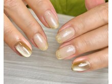 ラヴィネイル(La Vie Nail)/ヌーディー/フレンチ/秋ネイル