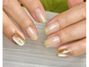 ラヴィネイル(La Vie Nail)/ヌーディー/フレンチ/秋ネイル