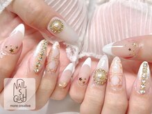 ネイルズガッシュ 武蔵小山店(NAILsGUSH)/フレンチ/長さだし/ワンホン