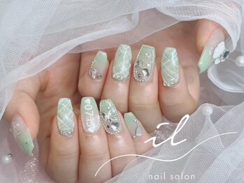 ミントグリーン×チェック