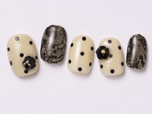 アイ ネイルズ 天神店(I nails)/モノトーンローズ　￥8100