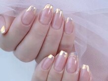 クイーンネイル 新宿(Queen nail)/ミラーフレンチ