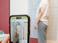 AIを活用し、姿勢の分析を行いお身体の歪みを見つけます◇