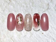 アヤ(AYA)/クラッシュシェルネイル(ピンク)