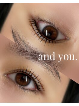 アンドユー(and you.)の写真/カウンセリングをしっかり行い、1人ひとりのお目元に沿ったご提案をさせていただきます♪