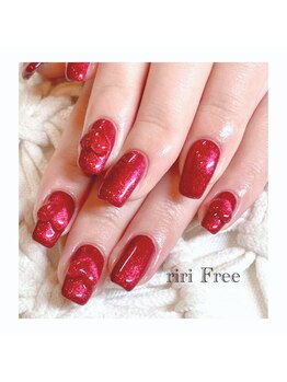 リリフリー(riri Free)/ハート3Dネイル