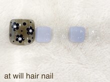 アット ウィル ヘアー ネイル(at will hair nail)/フット定額デザイン¥8,140