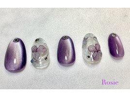 紫陽花ネイル
