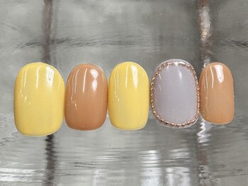 ナネア カラー(nanea color)/シンプル囲みパーツネイル8000円