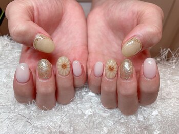 レアネイル 新宿(le'a nail)/お花ネイル