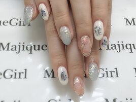 【大理石ニュアンスネイル】