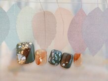 ネイルサロン&スクール ジーナ(GINA)/金箔×パール×シェル×冬