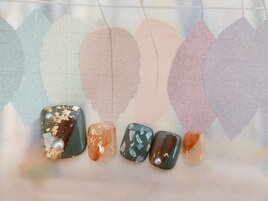 金箔×パール×シェル×冬