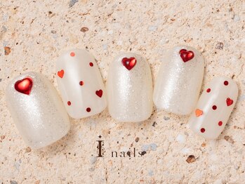 アイネイルズ 町田店(I nails)/きらきらハートネイル7980円