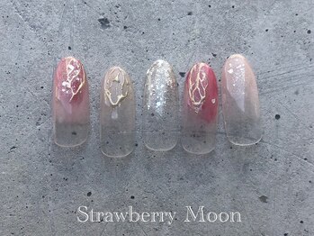 サロンストロベリームーン(Salon Strawberry Moon)/ニュアンスネイル　￥7980