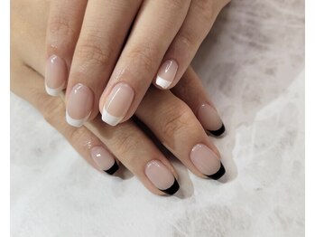 パーミル アイ アンド ネイル クマモト(permille ‰ eye&nail Kumamoto)/フレンチネイル¥6000