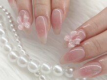 リボンアディクト(ribbon addict)/ちゅるちゅるチークネイル♪