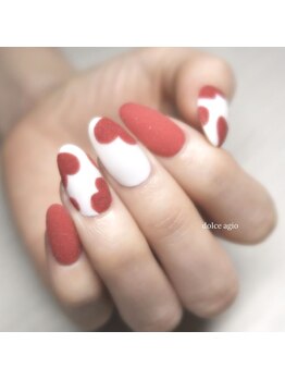 ドルチェ アージョ(dolce agio)/もこもこファブリックネイル