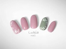ルキア(Lukia)/シンプル/お花ネイル