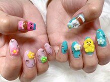 ヒミツキチの雰囲気（ハンドメイドの立体的な3dパーツ）