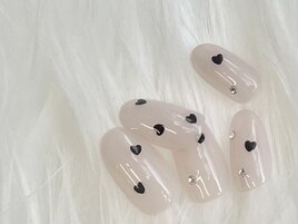 ホログラムハートネイル