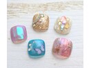 フット定額親指アート