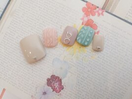 柔らかニットネイル