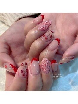 リッシュ ドゥ(RICHE deux)/赤ツイード×チェリー♪