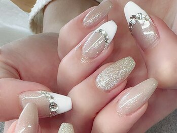 クリア アイ 茶臼山店(Clear eyes)の写真/自爪にコンプレックスがある方にもおすすめ◎自然な長さ出しですらっとした指先を叶えます♪