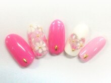 クリスタルネイル ボンベルタ橘店(CRYSTAL NAIL)/フラワーネイル