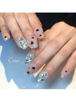キュアーズ ネイル(CURES NAIL)/キラキラハートネイル