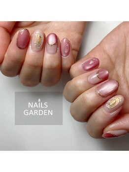 ネイルズガーデン(NAILS GARDEN)/マグネットニュアンスネイル